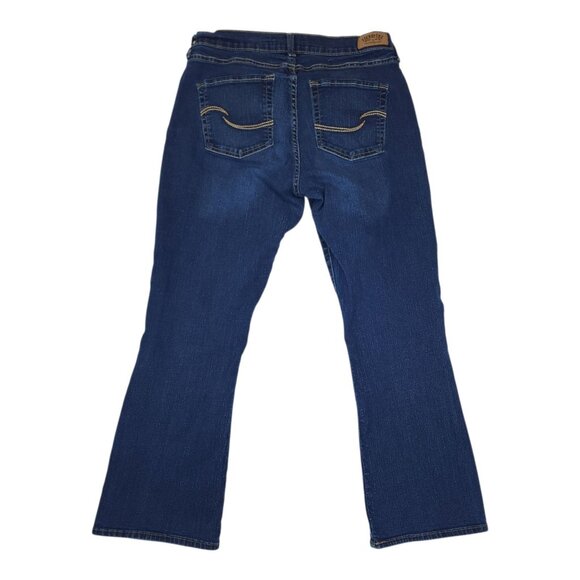 Levis Signature Curvy Bootcut Jeans Size 12 S Medium Blue Cotton Blend Stretcg - Picture 1 of 10